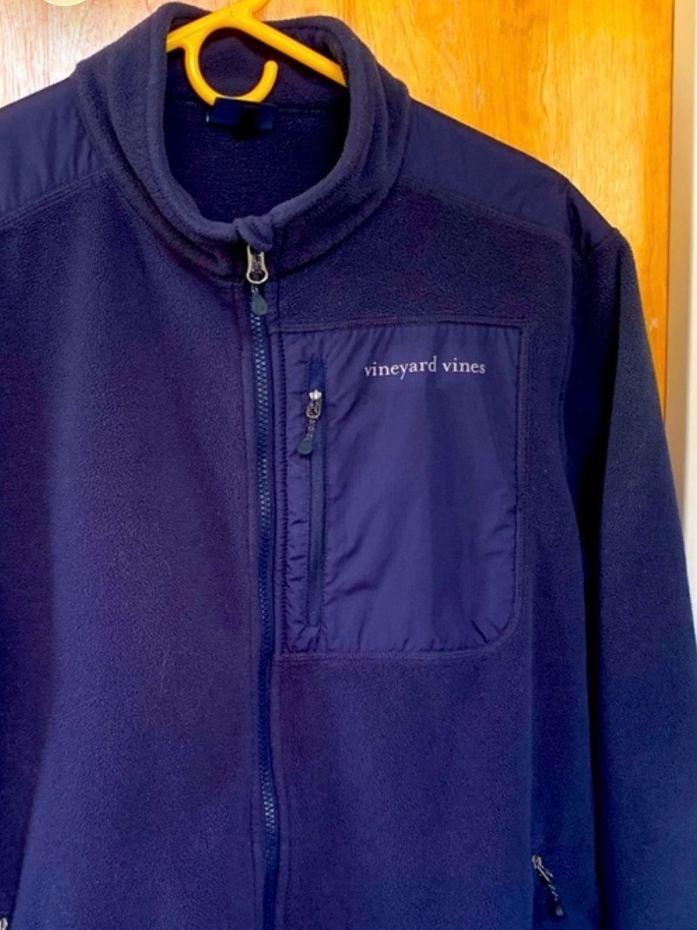 Vineyard Vines fleece jacket, Navy, Size M, EUC